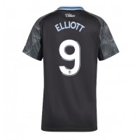 Maglia Calcio Aston Villa Harvey Elliott #9 Seconda Divisa Donna 2025-26 Manica Corta
